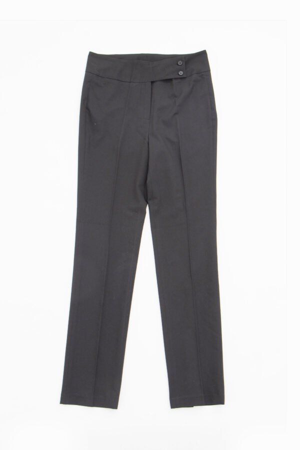 Pantalón formal negro de tela