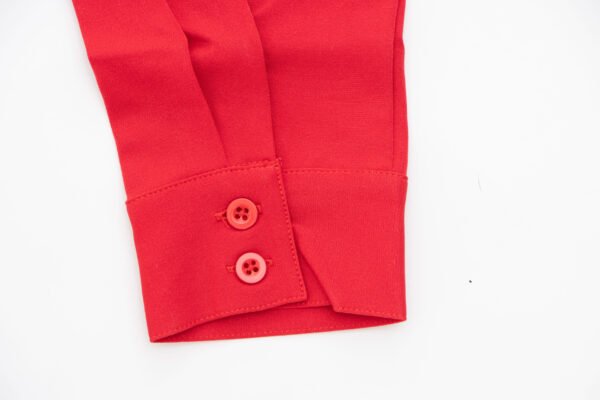 Blusa Roja Cuello en V