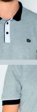 Camiseta polo color plomo